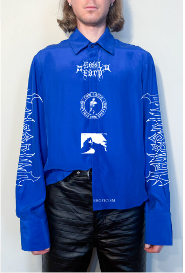 BLUE SILK GRAPHIC